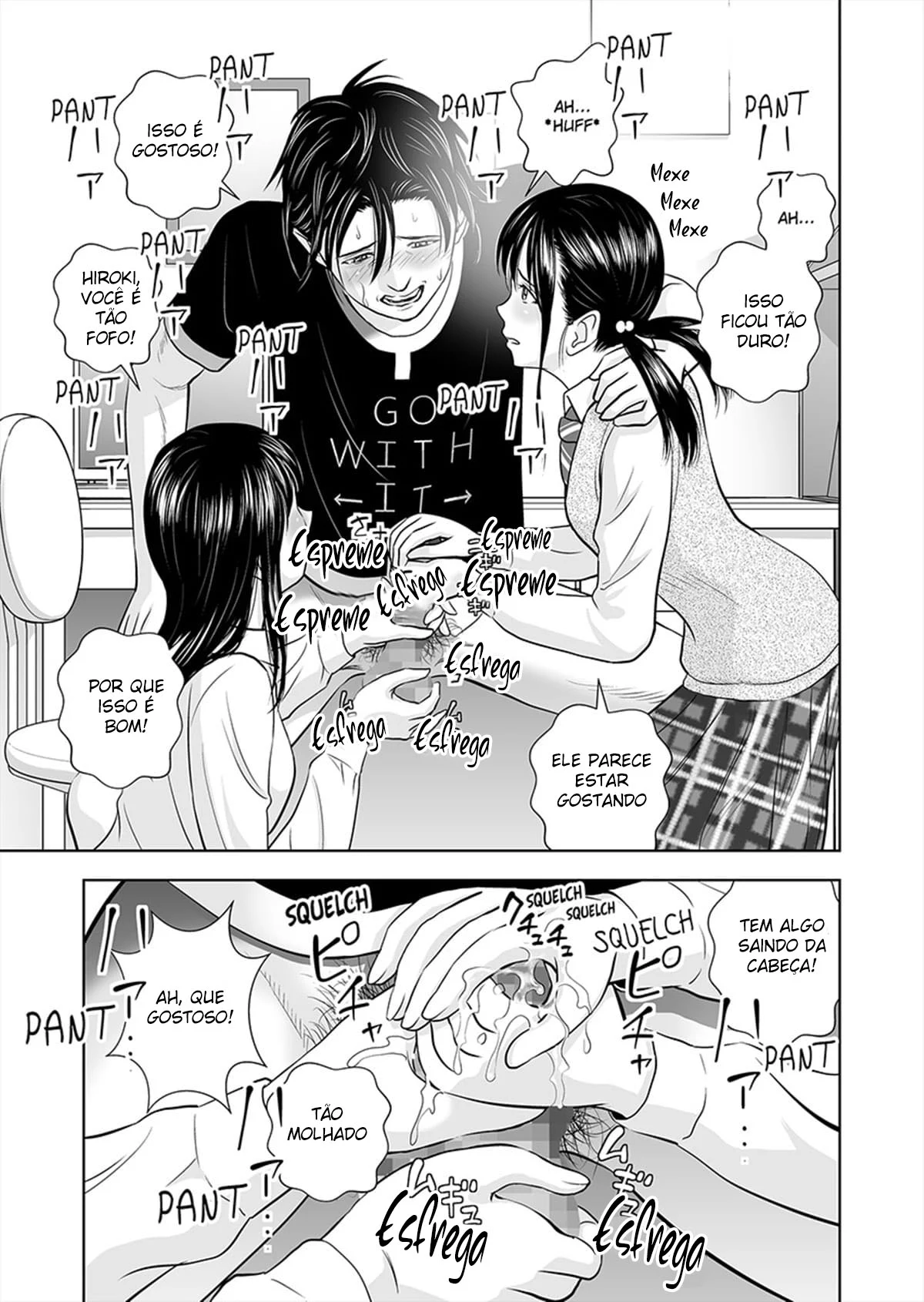 Uma Vida Escolar Selvagem Com Duas Garotas do Ensino Médio – Doujinshi Hentai – Sem Censura