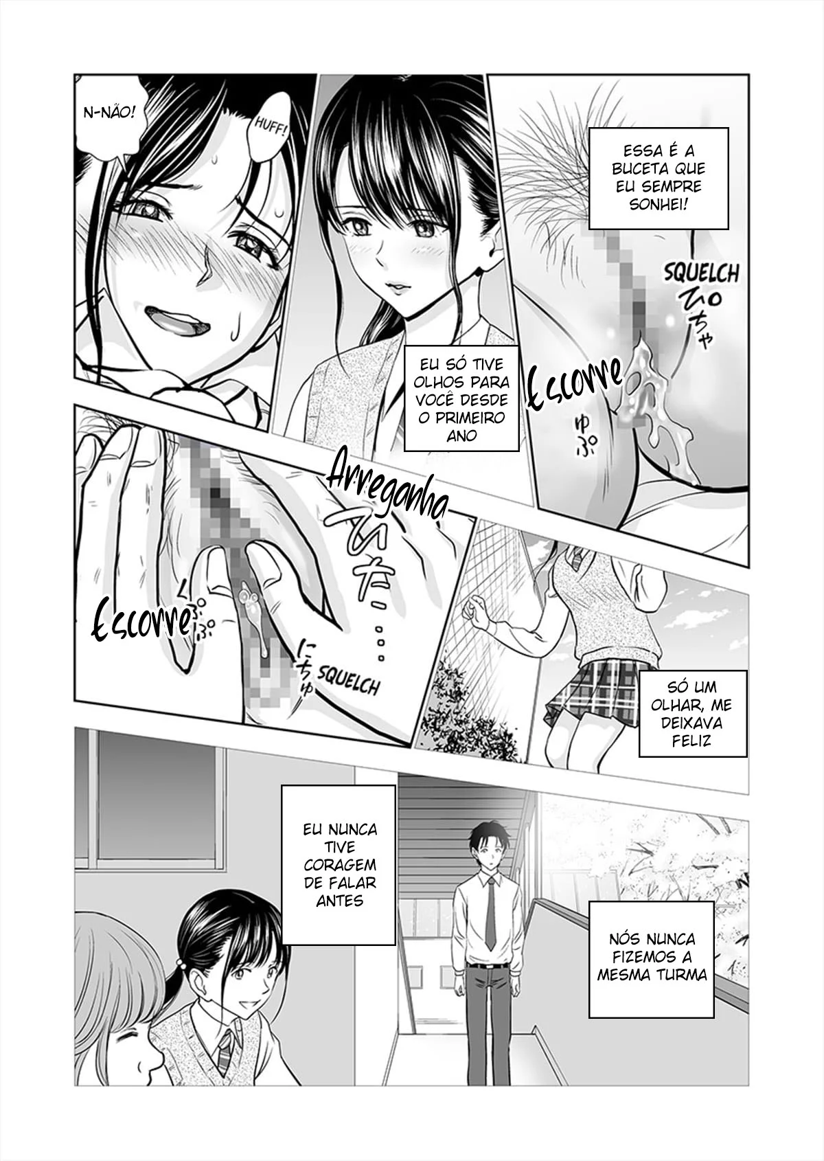 Uma Vida Escolar Selvagem Com Duas Garotas do Ensino Médio – Doujinshi Hentai – Sem Censura