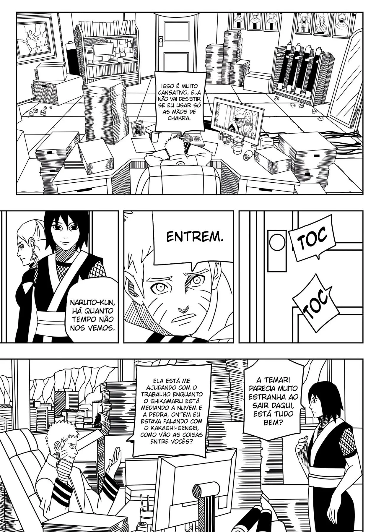 Uma Visita Inesperada – hentai sem censura – Quadrinho Completo