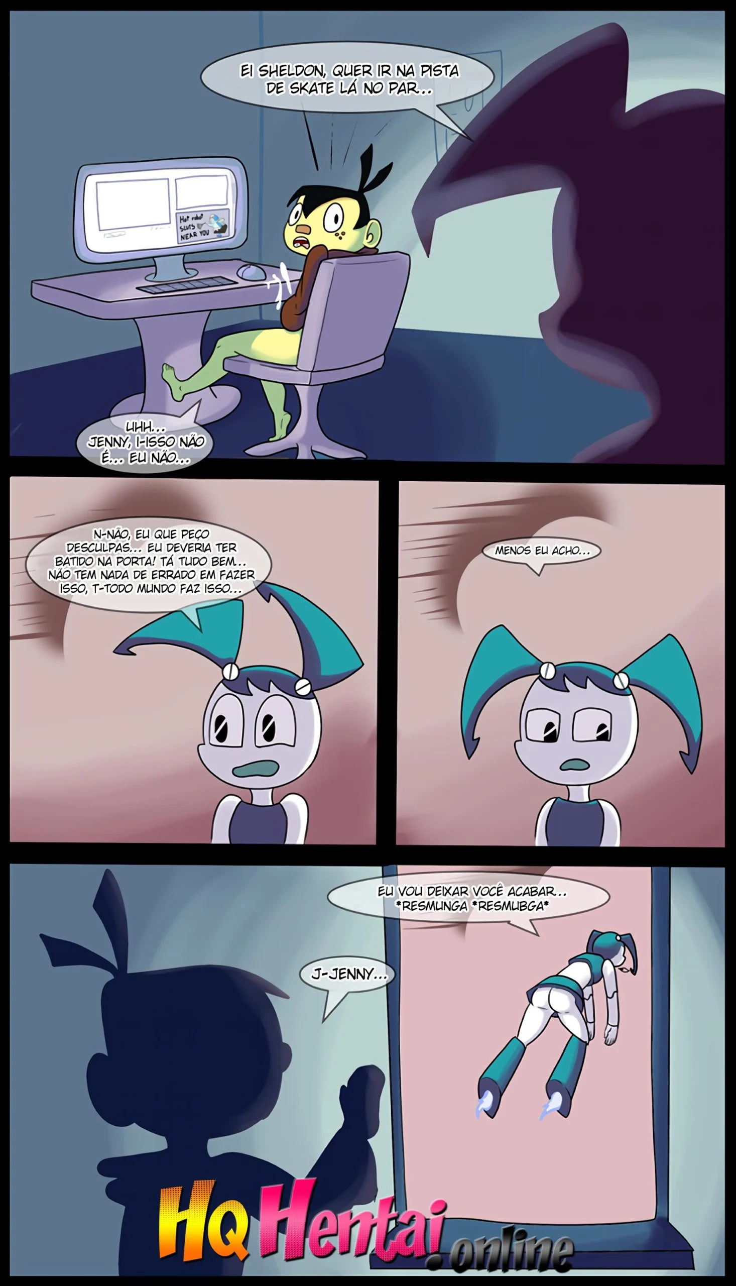 Xj9 A Robô Adolescente Safada – Anal – Desenho Erótico