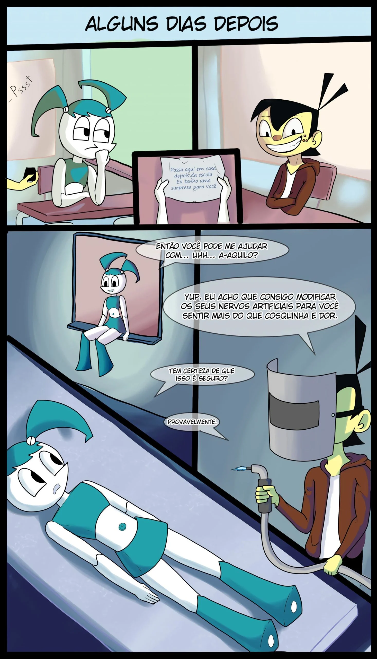 Xj9 A Robô Adolescente Safada – Anal – Desenho Erótico