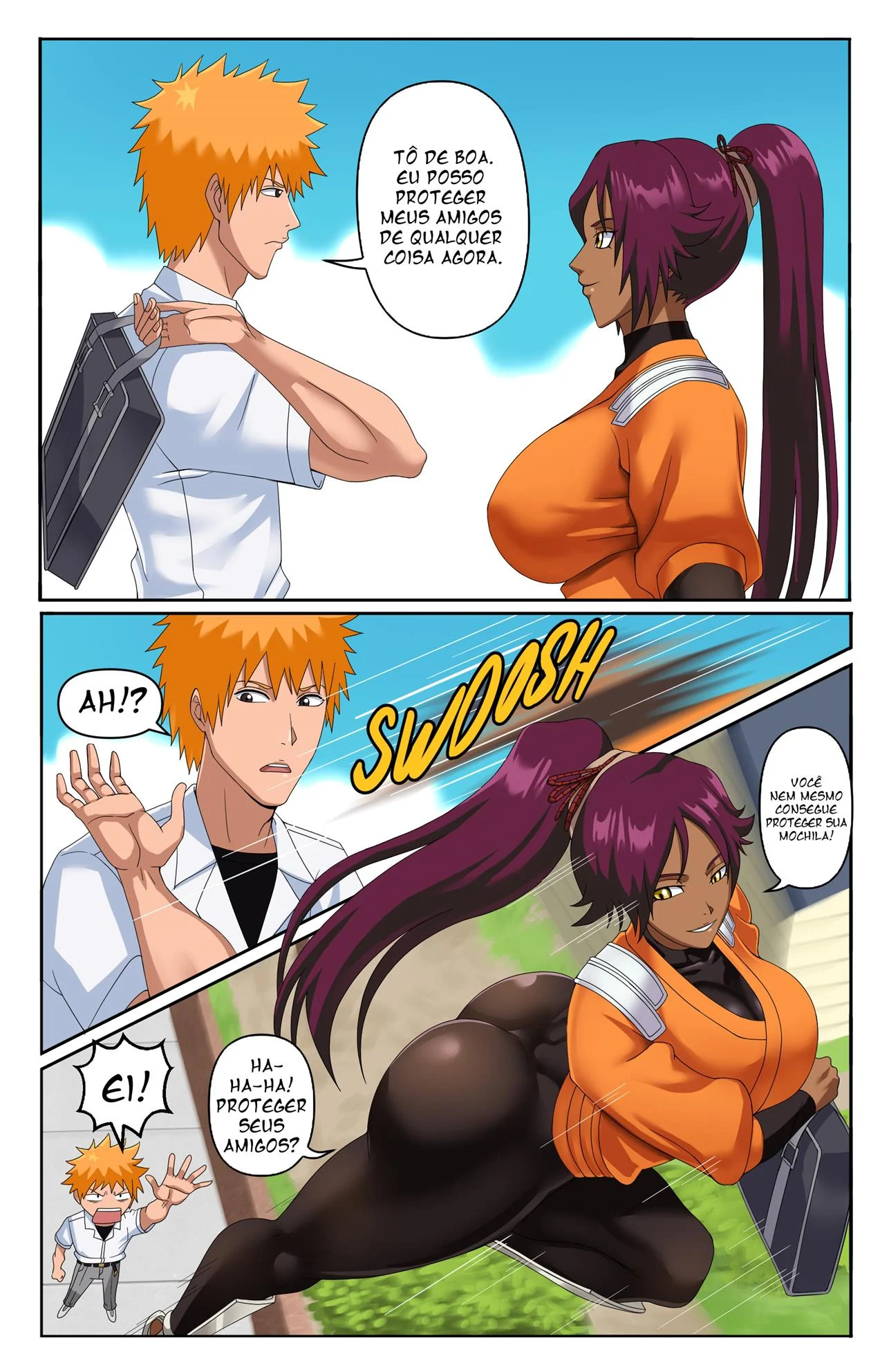 Yoruichi em busca do pau de Ichigo – Gozando Dentro – Quadrinho Completo Yoruichi em busca do pau de Ichigo – Gozando Dentro – Quadrinho Completo